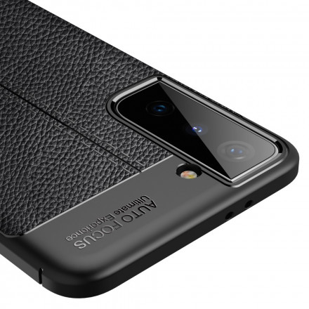 Coque Samsung Galaxy S21 Plus 5G Effet Cuir Litchi Double Line Coque Samsung Galaxy S21 Plus 5G Effet Cuir Litchi Double Line