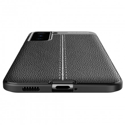 Coque Samsung Galaxy S21 Plus 5G Effet Cuir Litchi Double Line Coque Samsung Galaxy S21 Plus 5G Effet Cuir Litchi Double Line