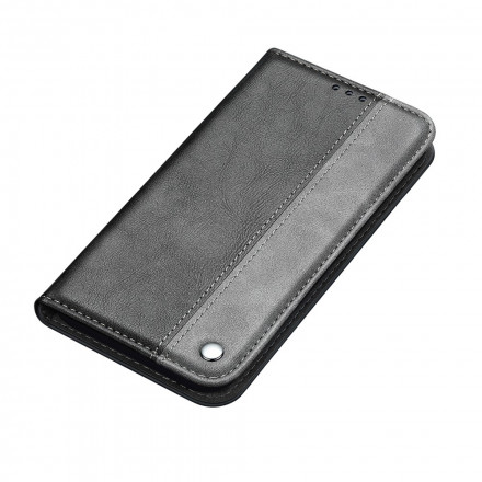 Flip Cover Samsung Galaxy S21 Plus 5G Bicolore Effet Cuir Flip Cover Samsung Galaxy S21 Plus 5G Bicolore Effet Cuir