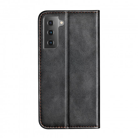 Flip Cover Samsung Galaxy S21 Plus 5G Bicolore Effet Cuir Flip Cover Samsung Galaxy S21 Plus 5G Bicolore Effet Cuir