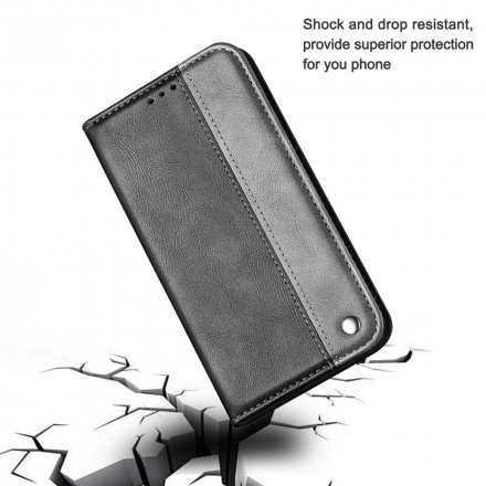 Flip Cover Samsung Galaxy S21 Plus 5G Bicolore Effet Cuir Flip Cover Samsung Galaxy S21 Plus 5G Bicolore Effet Cuir