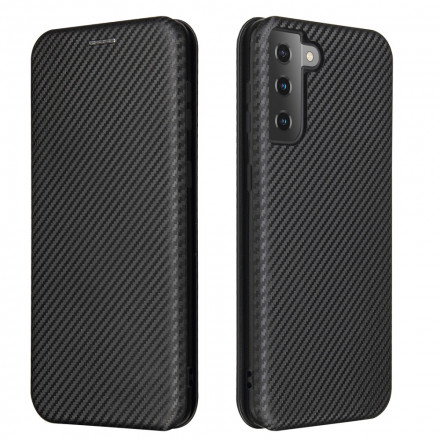Flip Cover Samsung Galaxy S21 Plus 5G Fibre Carbone
