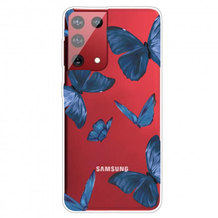 Coque Samsung Galaxy S21 Ultra 5G Papillons Sauvages