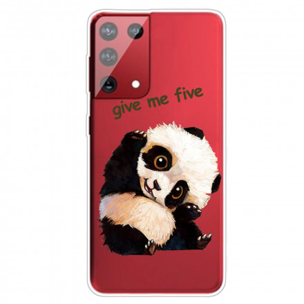 Coque Samsung Galaxy S21 Ultra 5G Panda Give Me Five
