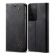 Flip Cover Samsung Galaxy S21 Ultra 5G Tissu Jeans Flip Cover Samsung Galaxy S21 Ultra 5G Tissu Jeans