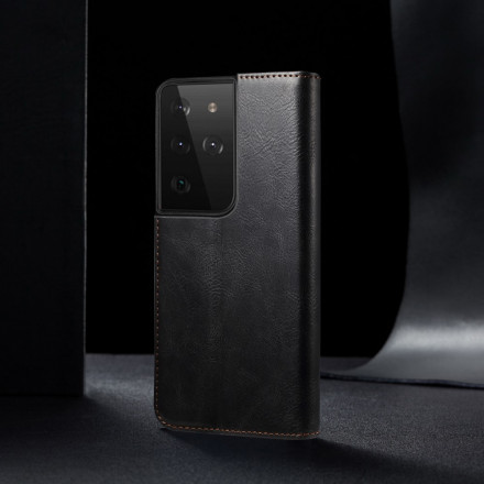 Flip Cover Samsung Galaxy S21 Ultra 5G Simili Cuir Ciré Flip Cover Samsung Galaxy S21 Ultra 5G Simili Cuir Ciré