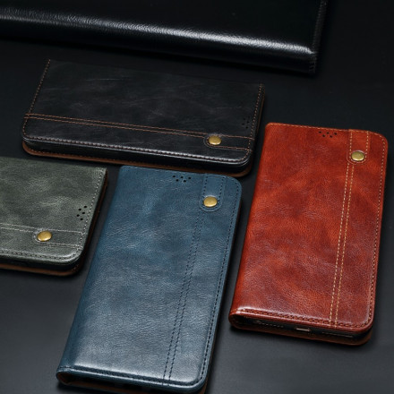 Flip Cover Samsung Galaxy S21 Ultra 5G Simili Cuir Ciré Flip Cover Samsung Galaxy S21 Ultra 5G Simili Cuir Ciré