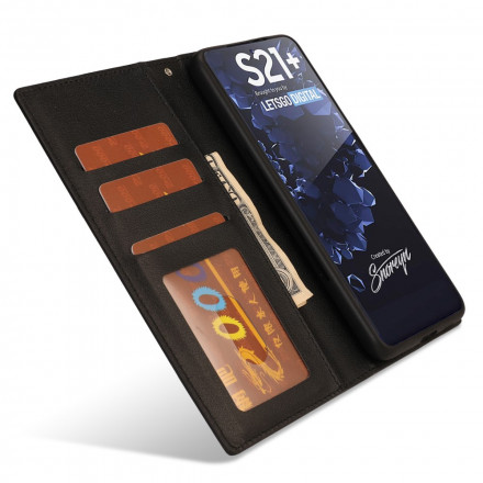 Housse Samsung Galaxy S21 Ultra 5G Coque Détachable Fermoir Argenté Housse Samsung Galaxy S21 Ultra 5G Coque Détachable Fermoir Argenté