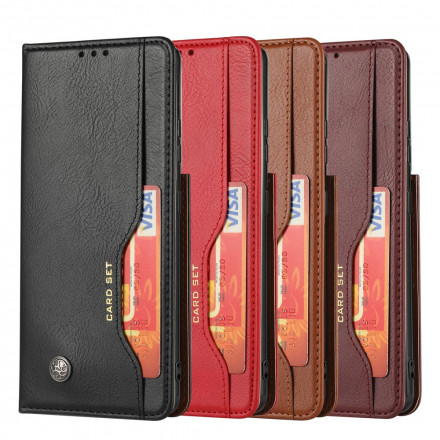 Flip Cover Samsung Galaxy S21 Ultra 5G Simili Cuir Porte-Cartes Flip Cover Samsung Galaxy S21 Ultra 5G Simili Cuir Porte-Cartes