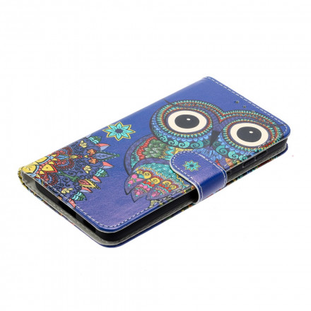 Housse Samsung Galaxy S21 Ultra 5G Hibou en Mandala Housse Samsung Galaxy S21 Ultra 5G Hibou en Mandala