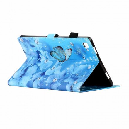 Housse Samsung Galaxy Tab A7 (2020) Papillons Diamants Housse Samsung Galaxy Tab A7 (2020) Papillons Diamants