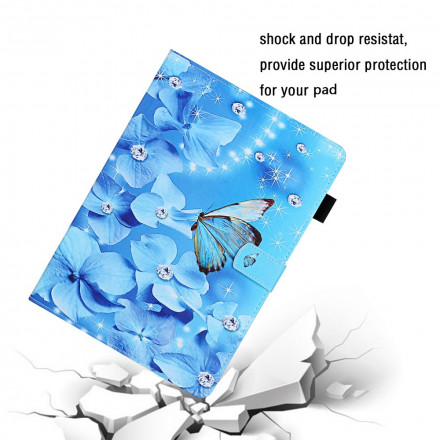 Housse Samsung Galaxy Tab A7 (2020) Papillons Diamants Housse Samsung Galaxy Tab A7 (2020) Papillons Diamants