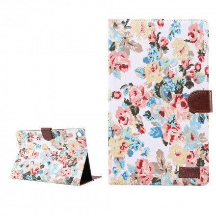 Housse Samsung Galaxy Tab A7 (2020) Fleurs Liberty