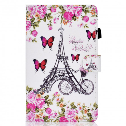Housse Samsung Galaxy Tab A7 (2020) Tour Eiffel Vélo Housse Samsung Galaxy Tab A7 (2020) Tour Eiffel Vélo