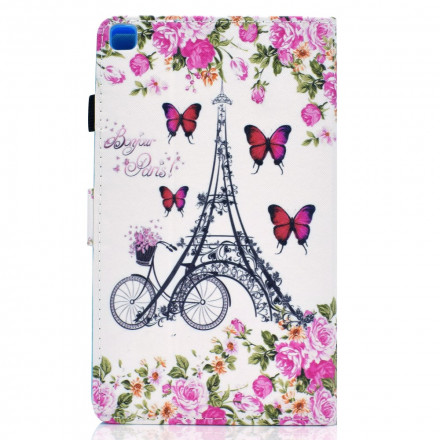 Housse Samsung Galaxy Tab A7 (2020) Tour Eiffel Vélo Housse Samsung Galaxy Tab A7 (2020) Tour Eiffel Vélo