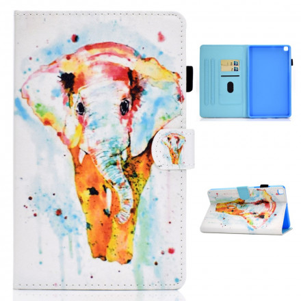 Housse Samsung Galaxy Tab A7 (2020) Éléphant Aquarelle