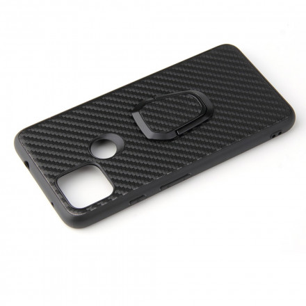 Coque Google Pixel 4a 5G Fibre Carbone Anneau-Support Coque Google Pixel 4a 5G Fibre Carbone Anneau-Support