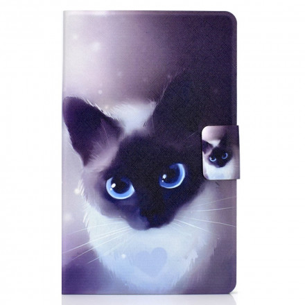Housse Samsung Galaxy Tab A7 (2020) Chat Yeux Bleus Housse Samsung Galaxy Tab A7 (2020) Chat Yeux Bleus