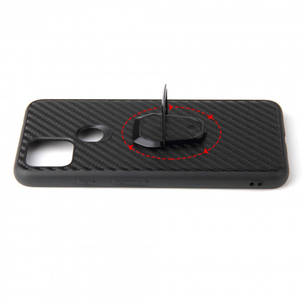 Coque Google Pixel 4a 5G Fibre Carbone Anneau-Support Coque Google Pixel 4a 5G Fibre Carbone Anneau-Support