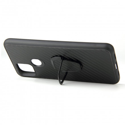 Coque Google Pixel 4a 5G Fibre Carbone Anneau-Support Coque Google Pixel 4a 5G Fibre Carbone Anneau-Support