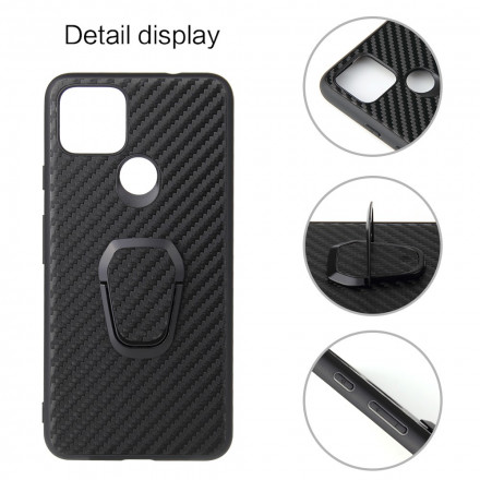 Coque Google Pixel 4a 5G Fibre Carbone Anneau-Support Coque Google Pixel 4a 5G Fibre Carbone Anneau-Support