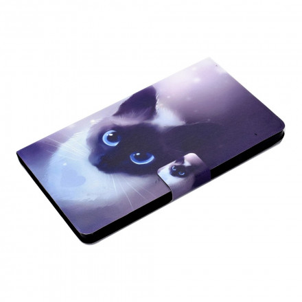 Housse Samsung Galaxy Tab A7 (2020) Chat Yeux Bleus Housse Samsung Galaxy Tab A7 (2020) Chat Yeux Bleus