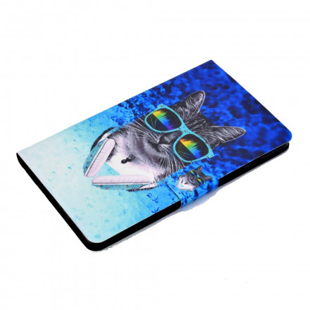 Housse Samsung Galaxy Tab A7 (2020) DJ Cat Housse Samsung Galaxy Tab A7 (2020) DJ Cat