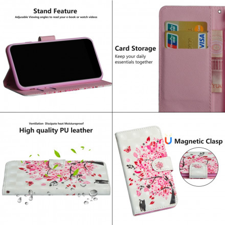 Housse Google Pixel 5 Arbre Rose Housse Google Pixel 5 Arbre Rose