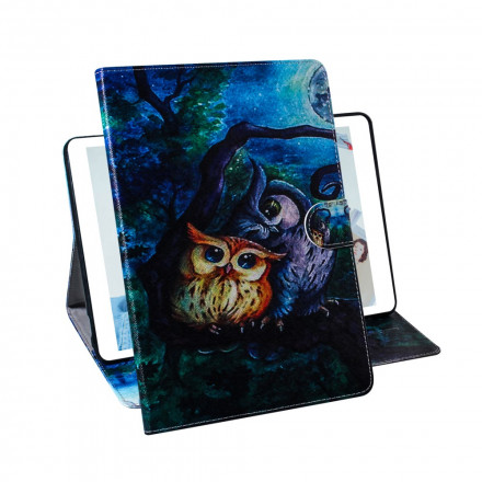 Housse Samsung Galaxy Tab A7 (2020) Peinture Hiboux Housse Samsung Galaxy Tab A7 (2020) Peinture Hiboux