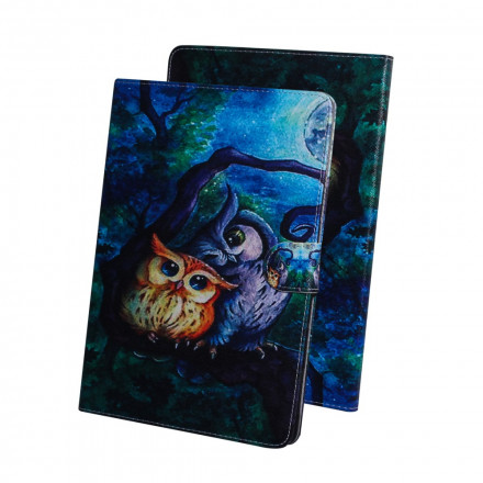 Housse Samsung Galaxy Tab A7 (2020) Peinture Hiboux Housse Samsung Galaxy Tab A7 (2020) Peinture Hiboux