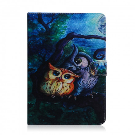 Housse Samsung Galaxy Tab A7 (2020) Peinture Hiboux Housse Samsung Galaxy Tab A7 (2020) Peinture Hiboux