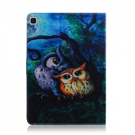 Housse Samsung Galaxy Tab A7 (2020) Peinture Hiboux Housse Samsung Galaxy Tab A7 (2020) Peinture Hiboux