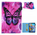Housse Samsung Galaxy Tab A7 (2020) Papillon Floral