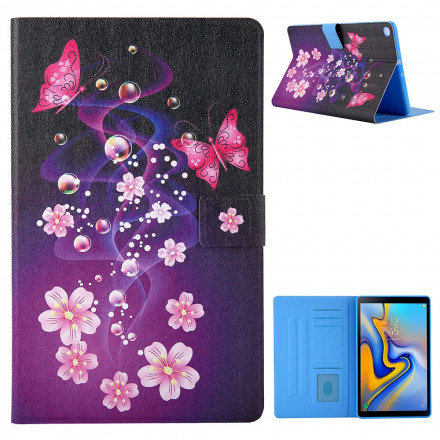Housse Samsung Galaxy Tab A7 (2020) Papillons Colorés Housse Samsung Galaxy Tab A7 (2020) Papillons Colorés