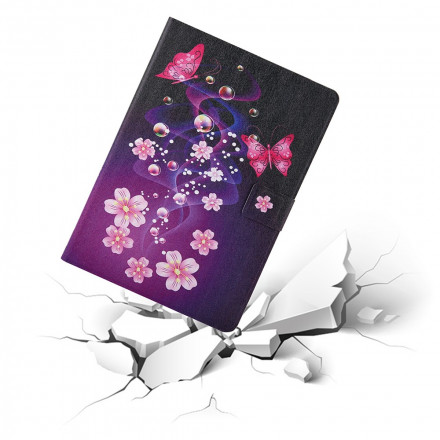 Housse Samsung Galaxy Tab A7 (2020) Papillons Colorés Housse Samsung Galaxy Tab A7 (2020) Papillons Colorés