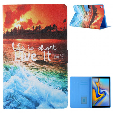 Housse Samsung Galaxy Tab A7 (2020) Life is Short Housse Samsung Galaxy Tab A7 (2020) Life is Short