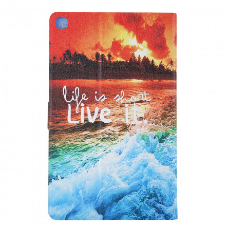 Housse Samsung Galaxy Tab A7 (2020) Life is Short Housse Samsung Galaxy Tab A7 (2020) Life is Short