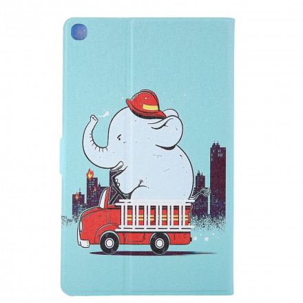 Housse Samsung Galaxy Tab A7 (2020) Éléphant Pompier Housse Samsung Galaxy Tab A7 (2020) Éléphant Pompier