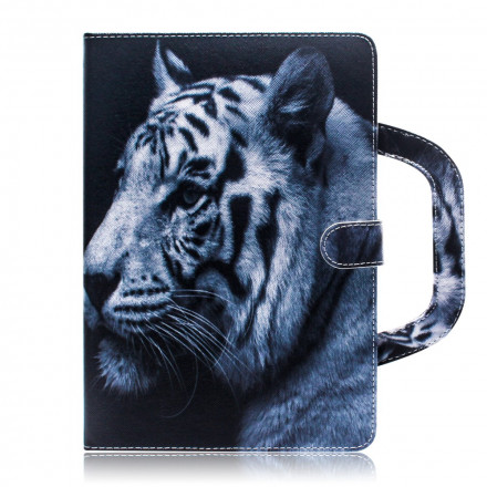 Housse Samsung Galaxy Tab A7 (2020) Tigre avec Poignée Housse Samsung Galaxy Tab A7 (2020) Tigre avec Poignée