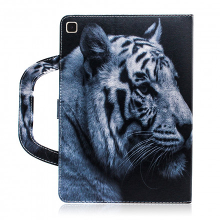 Housse Samsung Galaxy Tab A7 (2020) Tigre avec Poignée Housse Samsung Galaxy Tab A7 (2020) Tigre avec Poignée