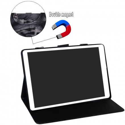 Housse Samsung Galaxy Tab A7 (2020) Tigre avec Poignée Housse Samsung Galaxy Tab A7 (2020) Tigre avec Poignée