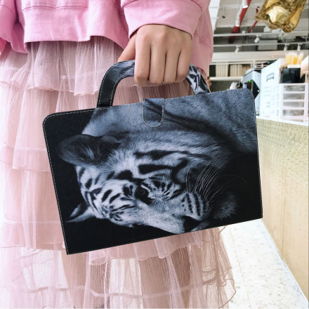 Housse Samsung Galaxy Tab A7 (2020) Tigre avec Poignée Housse Samsung Galaxy Tab A7 (2020) Tigre avec Poignée