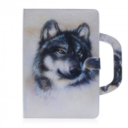 Housse Samsung Galaxy Tab A7 (2020) Loup avec Poignée Housse Samsung Galaxy Tab A7 (2020) Loup avec Poignée