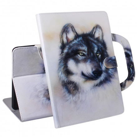 Housse Samsung Galaxy Tab A7 (2020) Loup avec Poignée Housse Samsung Galaxy Tab A7 (2020) Loup avec Poignée