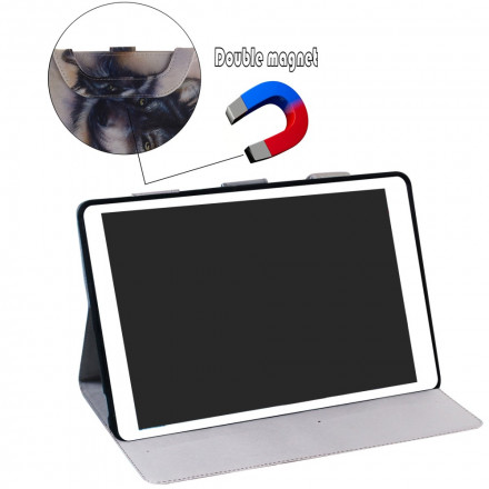Housse Samsung Galaxy Tab A7 (2020) Loup avec Poignée Housse Samsung Galaxy Tab A7 (2020) Loup avec Poignée