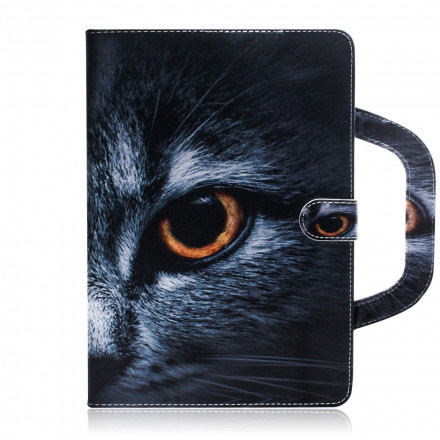 Housse Samsung Galaxy Tab A7 (2020) Chat avec Poignée Housse Samsung Galaxy Tab A7 (2020) Chat avec Poignée