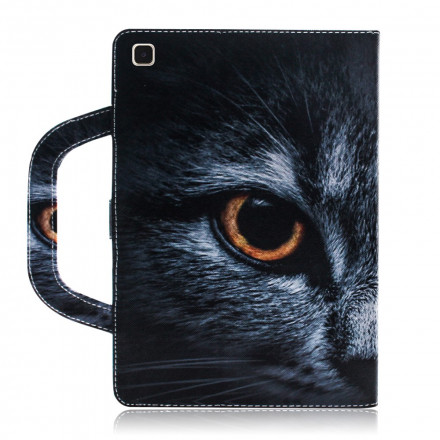 Housse Samsung Galaxy Tab A7 (2020) Chat avec Poignée Housse Samsung Galaxy Tab A7 (2020) Chat avec Poignée