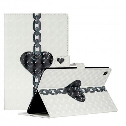 Housse Samsung Galaxy Tab A7 (2020) Coeur Enchaîné Housse Samsung Galaxy Tab A7 (2020) Coeur Enchaîné