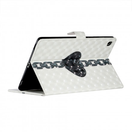 Housse Samsung Galaxy Tab A7 (2020) Coeur Enchaîné Housse Samsung Galaxy Tab A7 (2020) Coeur Enchaîné