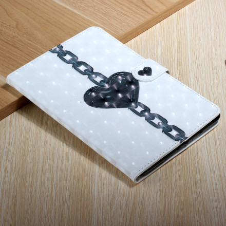 Housse Samsung Galaxy Tab A7 (2020) Coeur Enchaîné Housse Samsung Galaxy Tab A7 (2020) Coeur Enchaîné
